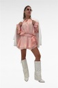 abito con manica lunga rose